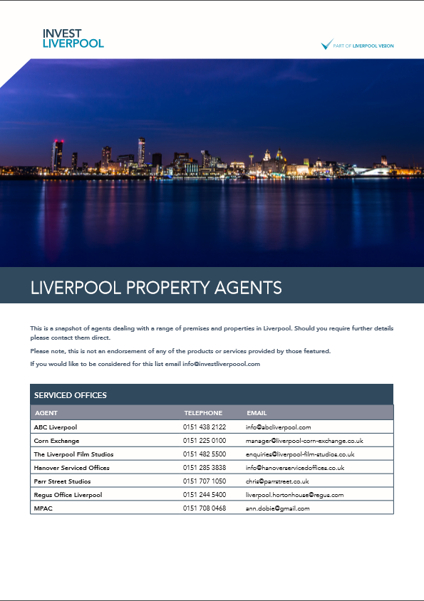 LIVERPOOL PROPERTY AGENTS CONTACT LIST