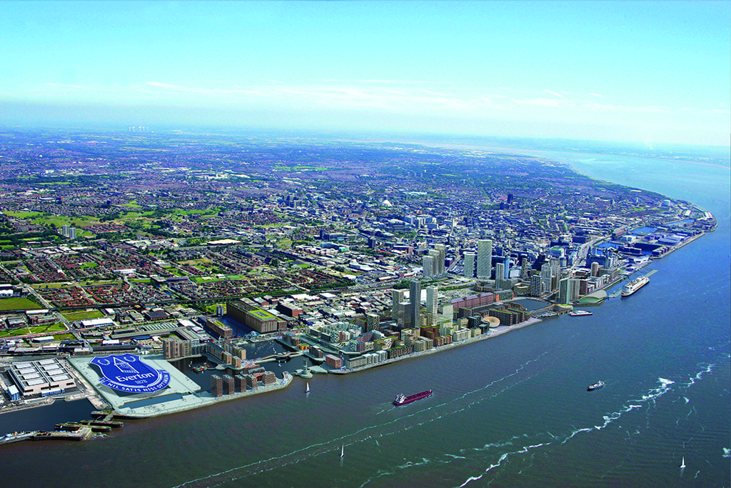 Liverpool Waters aerial CGI