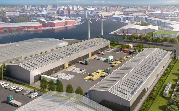 Image of a 70,000 sq ft logistics park planned for Wirral Waters